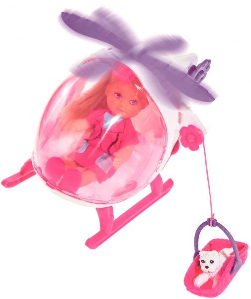 Ляльковий набір Steffi & Evi Love Еві Рятівний гелікоптер з песиком 5739469