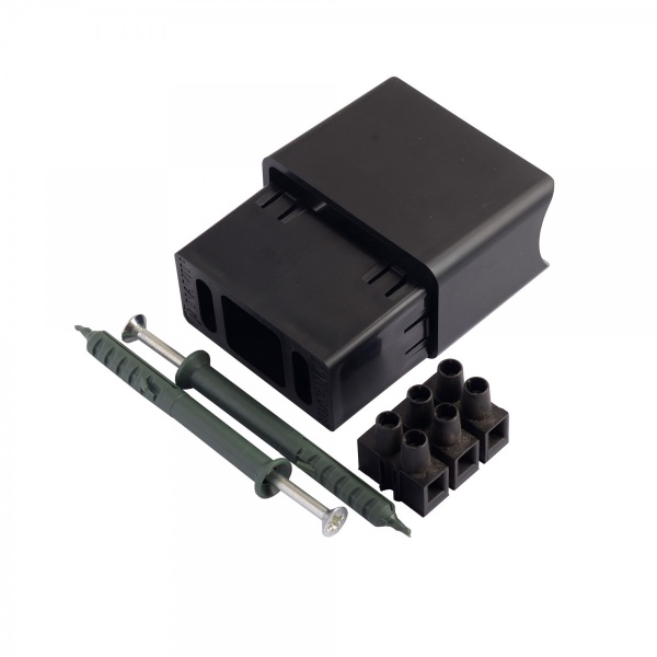 Комплект креплений для скрытого подключения полотенцесушителя черного цвета (24-622630-5030)