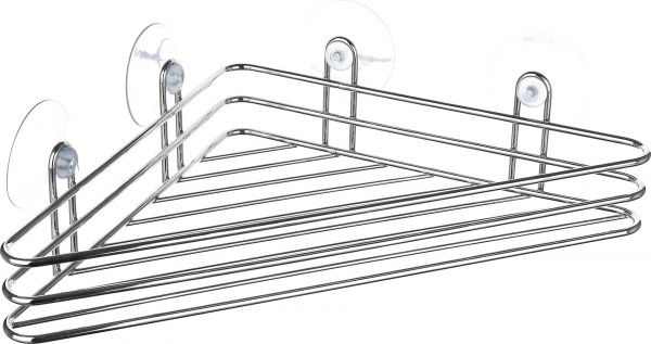 Полка угловая Lemax на присосках EBA-10550 для ванной комнаты 310х171х67 мм 