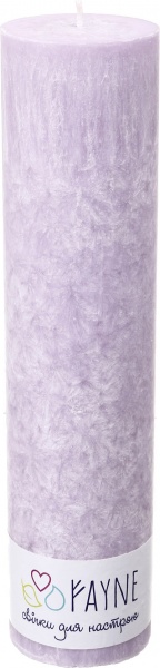 Свеча Цилиндр пальмовая фиолетовая 6х26 см ТМ FAYNE