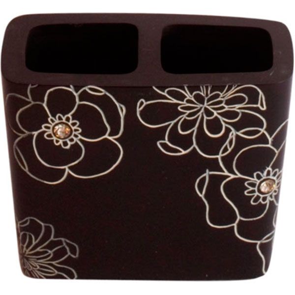 Склянка для щіток Trento Crystal nero BPO-0306B