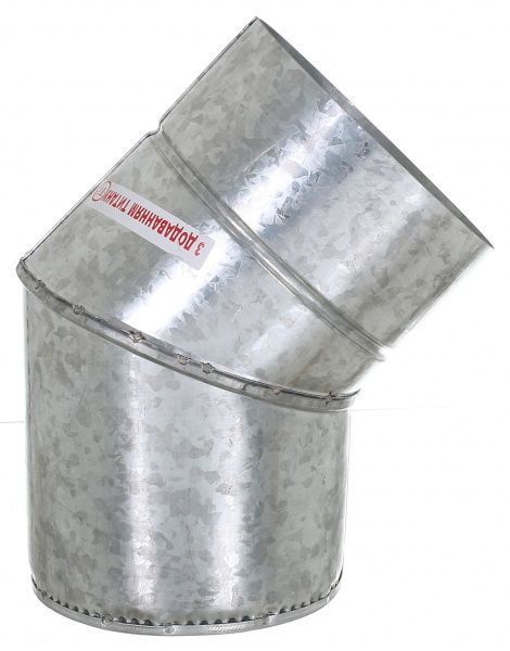 Коліно термо 1 мм нерж/оц Ф120/180 мм 45°LIRA-LTD 