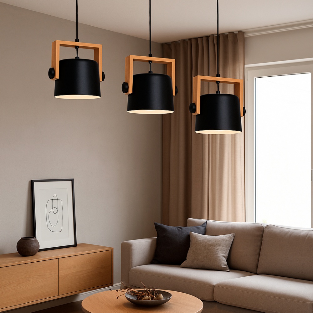 Люстра подвесная LIGHT SET KONVALIA RL 160 1xE27 черный