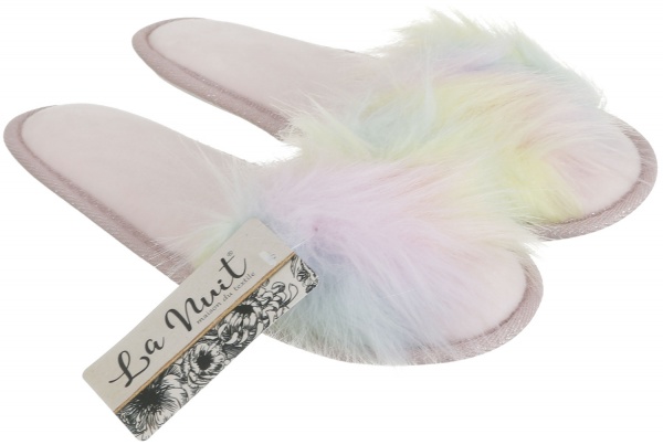 Капці домашні La Nuit Райдуга р. 36-37 рожевий 