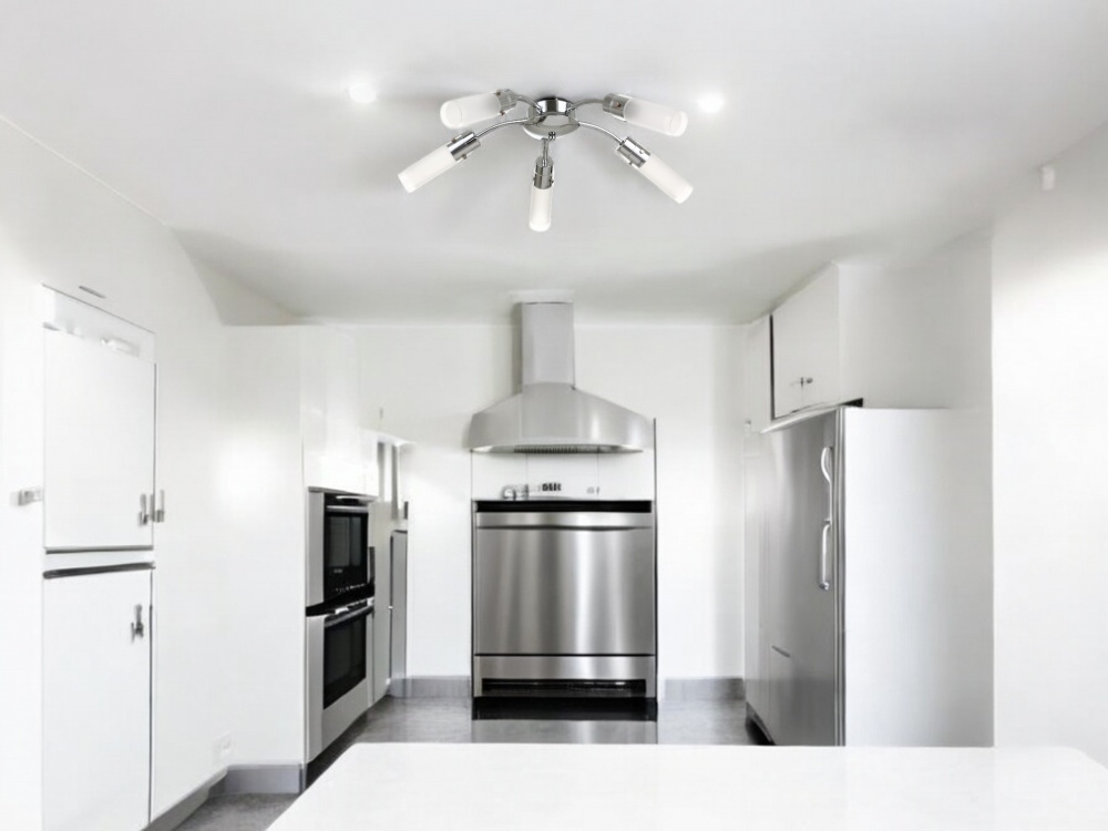 Світильник стельовий Accento lighting Camellia 5x40 Вт E14 хром ALPL-BL19230-5