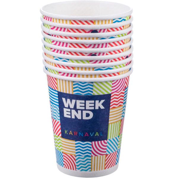 Стакан бумажный Weekend 210 мл 10 шт.