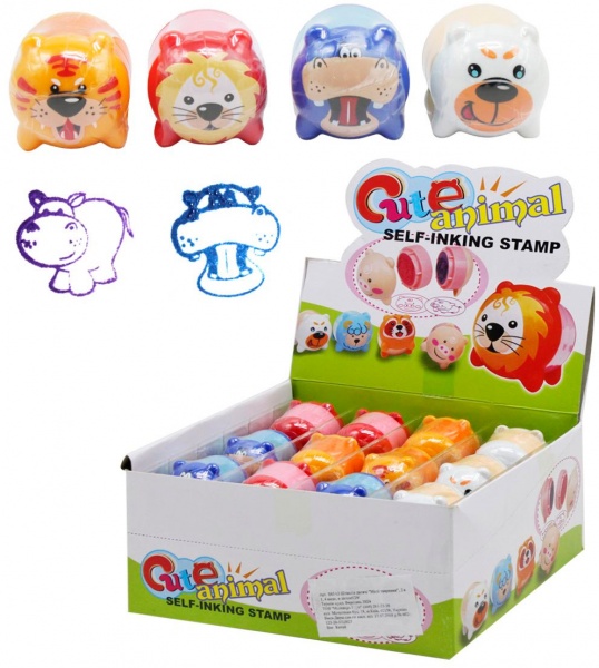 Іграшка Malevaro Штамп дитячий Милі тваринки 2 в 1 (4 види) S85A2