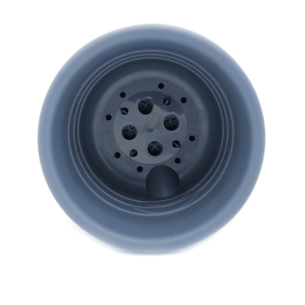 Горщик пластиковий Омела Пастель круглий графіт 