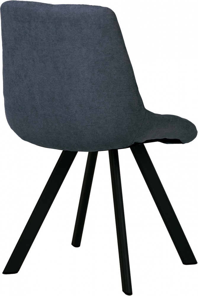 Стул Nowy Styl NICOLE 4L BLACK (BOX-2) SQR (CH) SORO-95 темно-серый / черный