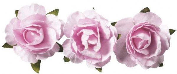 Набор бумажных цветов для декора самоклеящиеся розовые 2,5 см 217611009 12 шт. Knorr Prandell