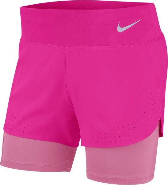 Шорти Nike W NK ECLIPSE 2IN1 SHORT AQ5420-601 р. L рожевий