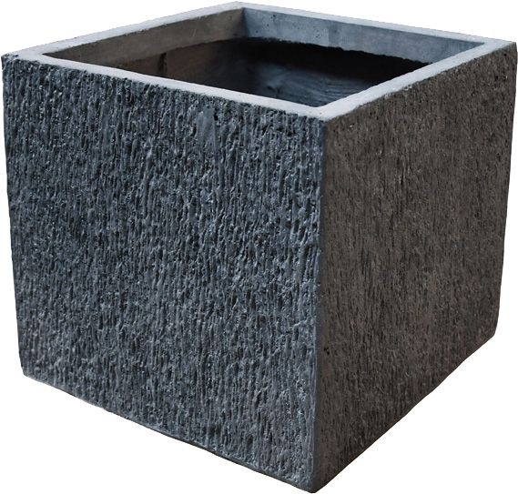 Кашпо Engard Бенуе 29х29х27 см квадратний 23 л сірий (GA71-1) 