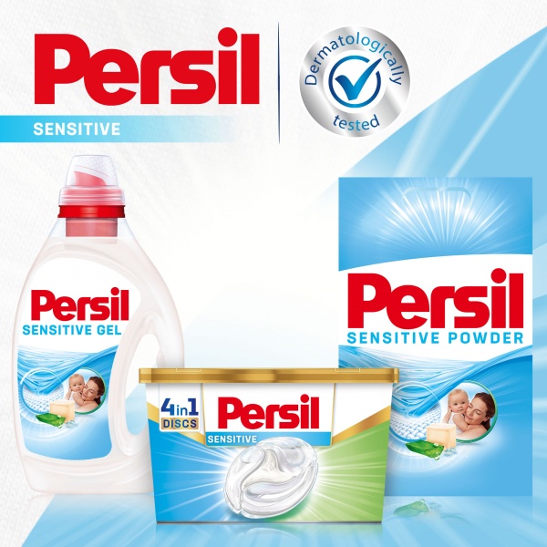 Порошок для машинного та ручного прання Persil Sensitive з Алое Вера для чутливої шкіри 5,4 кг 