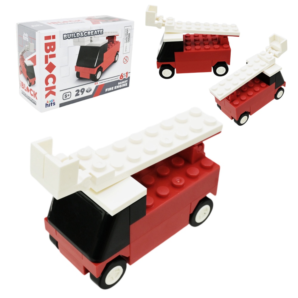 Игрушка-конструктор Iblock Kids hits JUNIOR Пожарная (в ассортименте) KH51/004