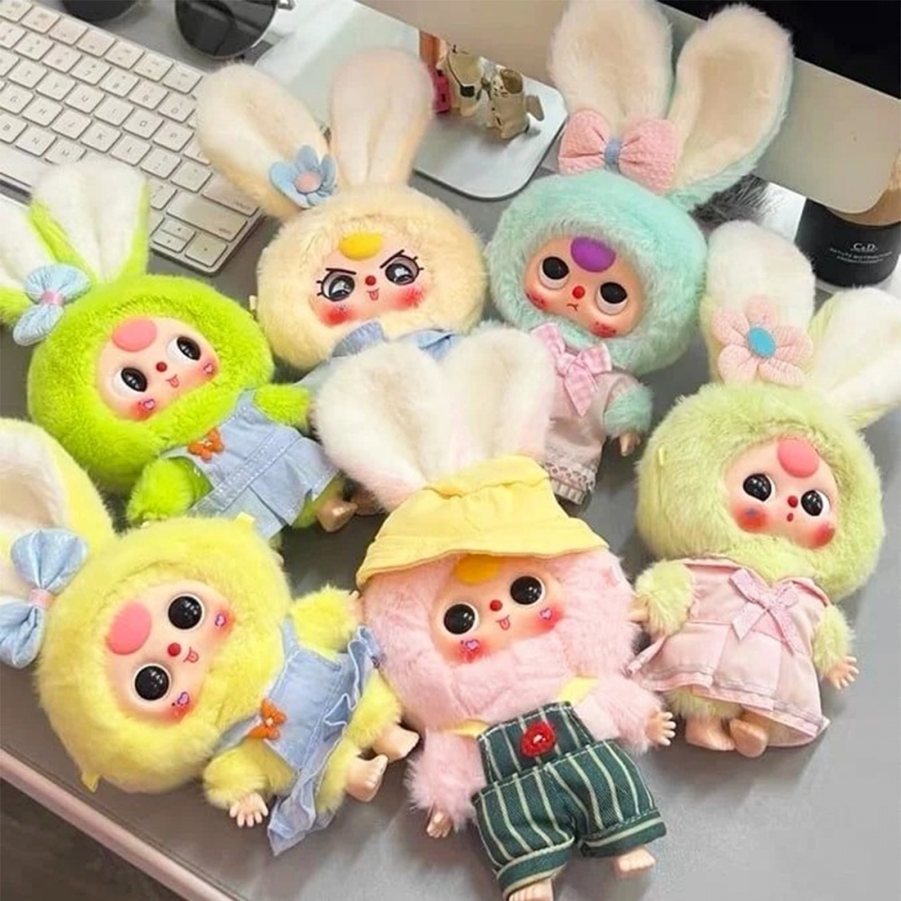 Колекційна м'яка іграшка Pop Top з кільцем Baby Three Макарончики різнокольоровий CRP2605