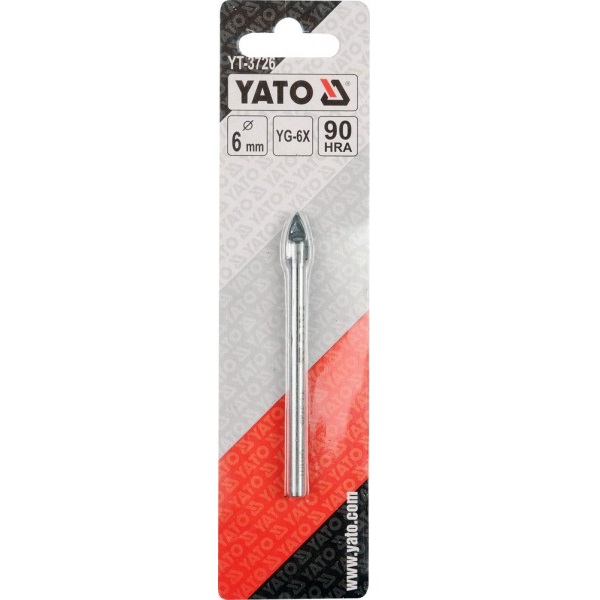 Сверло по плитке YATO 6 мм 1 шт. YT-3726