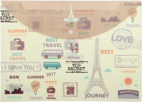 Папка-конверт Париж А4