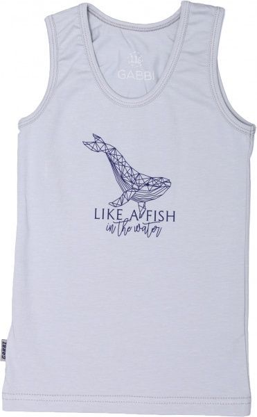 Майка детская Габби р.122 серый 11320 