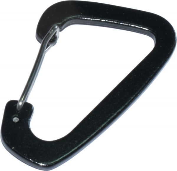 Карабин алюминиевый с рычагом 3x40x64 мм