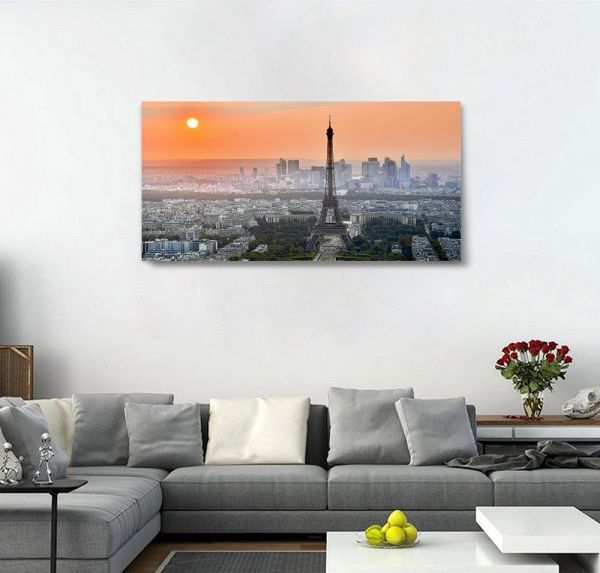 Репродукция Панорама города. Paris 96x48 см i_96x48_00054 