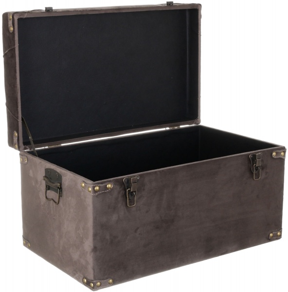 Сундук-пуф Велюр мокко 64х35х33 см 