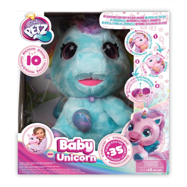 Игрушка интерактивная MY BABY UNICORN Единорог голубой IMC093881B