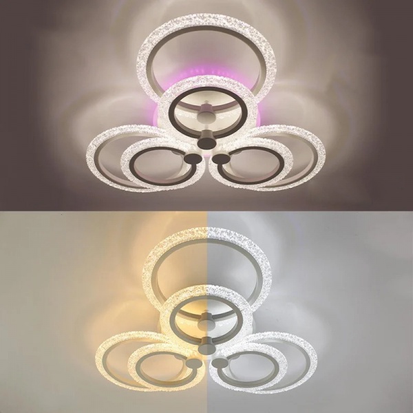 Люстра светодиодная Luminaria 6x100 Вт белый LILY RGB 100W 7R APP 