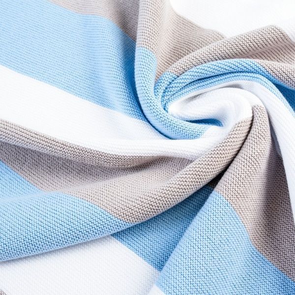 Плед IDEIA вязаный Малыш + шапочка 70х90 см голубой 8000029909 