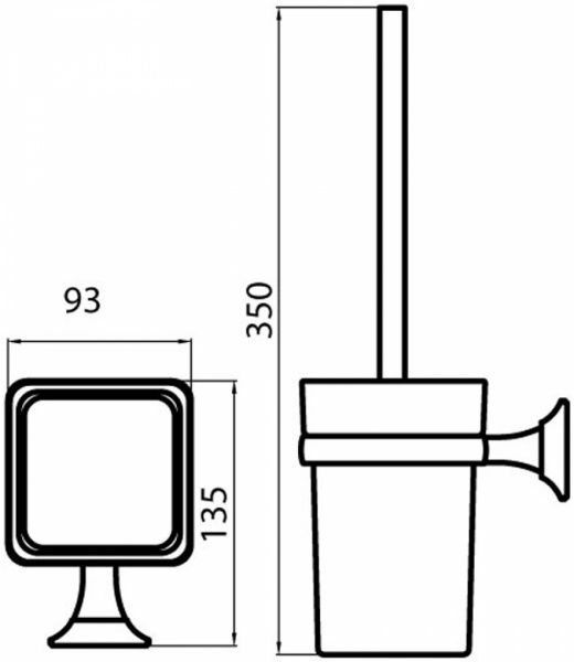 Йоржик для унітаза Aqua Rodos Boston 1203