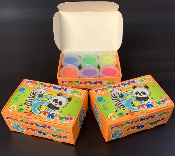 Фарби пальчикові ТЕ 51314 6 кольорів по 20 мл Тетрада