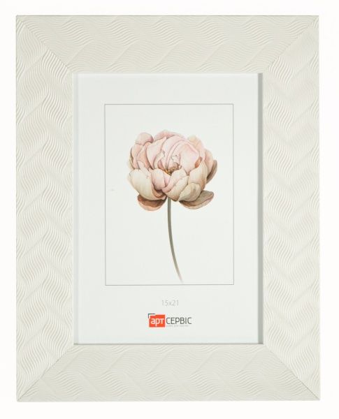 Рамка для фото Арт-Сервіс ЭА-01686 15x21 см білий/білий 