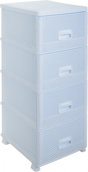 Комод пластиковий RIO 8515WH на 4 шухляди DROP білий 894x368x431 мм