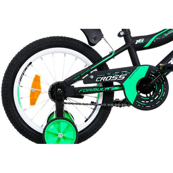 Велосипед детский Formula Cross SS18 RET-FRK-16-008 черный с салатовым