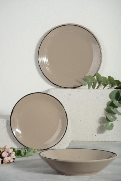 Тарілка обідня Spiral 26 см капучино (I3070S/G142) Cesiro