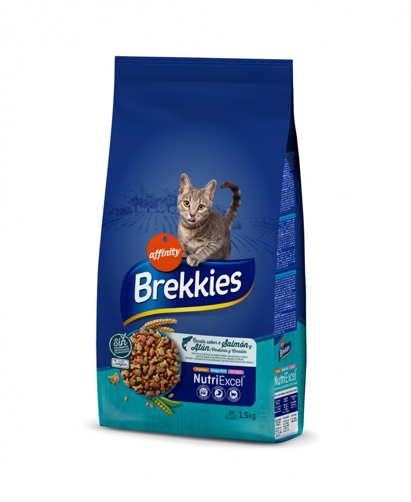 Корм сухий для котів Affinity Brekkies Cat Salmon and Tuna з лососем і тунцем 1,5 кг
