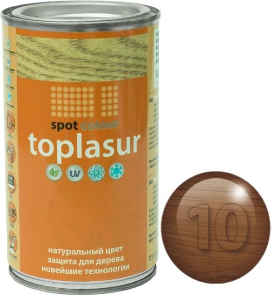 Лазур Spot Colour Toplasur №10 палісандр напівглянець 0,4 л