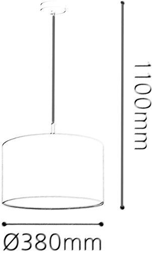 Підвіс Eglo 1x60 Вт E27 сірий Пастері 