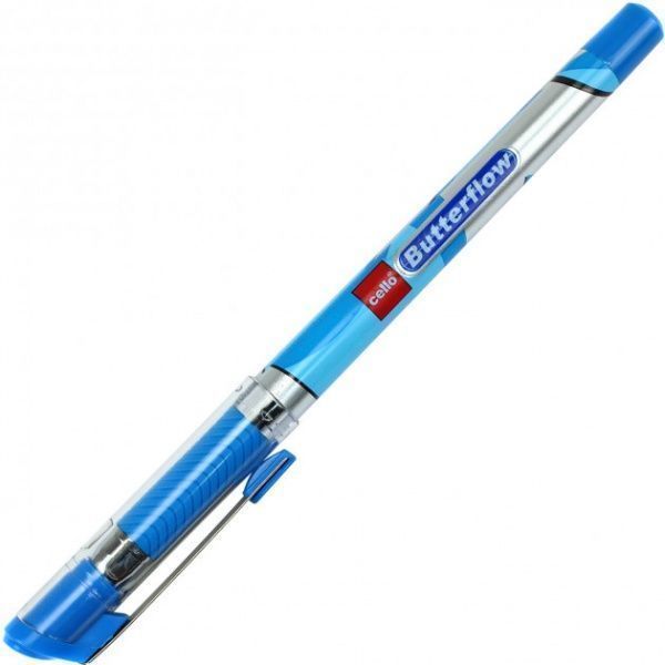 Ручка кулькова Cello Plast Butterflow 0,7 мм 411760 синій 