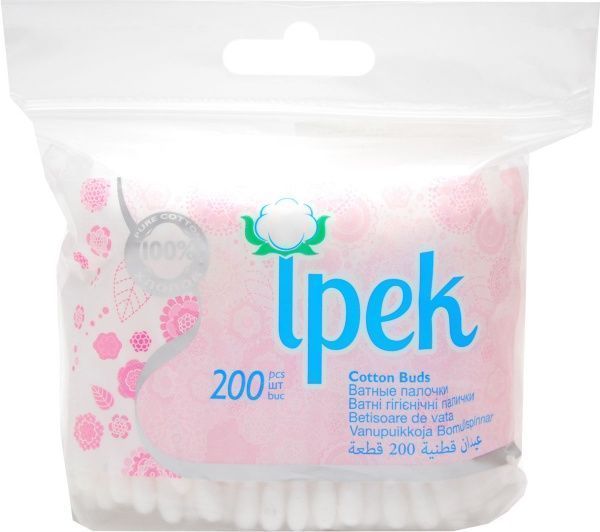 Ватні палички Ipek 200 шт. (м'яка)