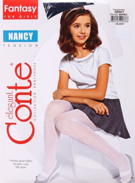 Колготки детские Conte-Kids Ce Nancy Marino р.116-122 темно-синий 