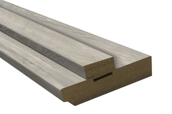 Дверная коробка ОМиС под добор 2070х100 мм дуб светло-серый