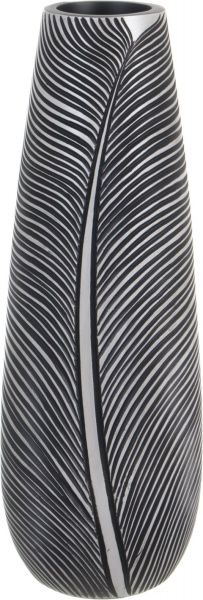 Ваза полирезиновая серая Дарк 16х16х46 см