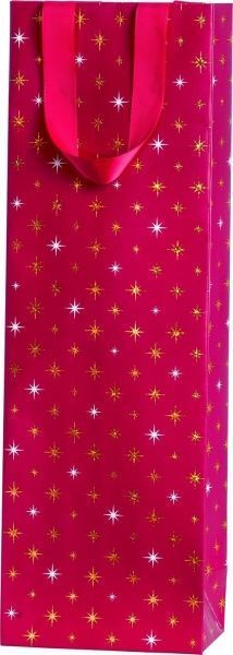 Пакет подарунковий Corona red 12x8x37 см STEWO