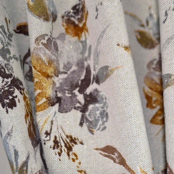 Комплект штор ORO Роза коричневая La Nuit