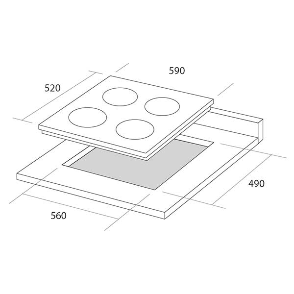 Варочная поверхность Pyramida IFEA 640 B