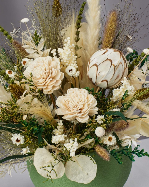 Композиция Floretta интерьерная в кашпо Летняя романтика 20x20 см