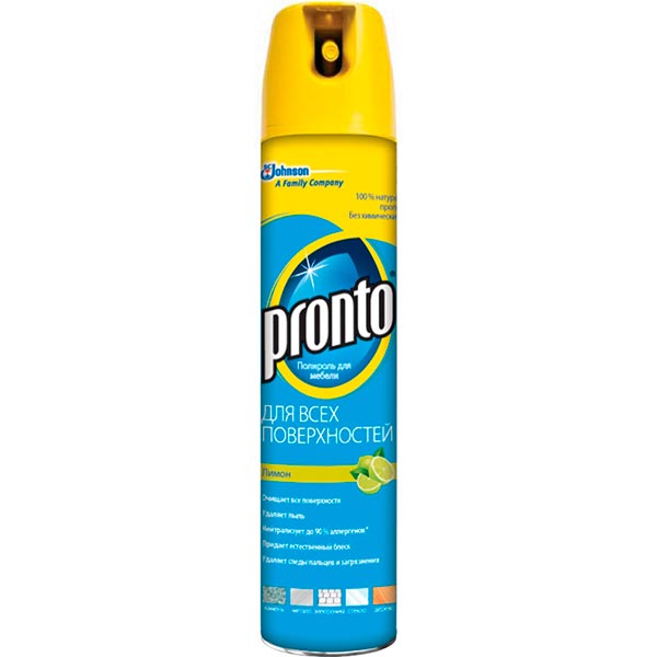 Поліроль-антистатик Pronto Лимон 250 мл
