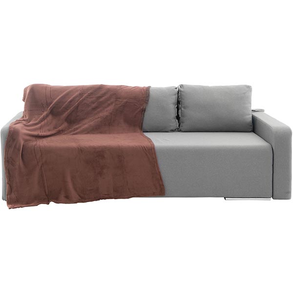 Плед микрофибра Underprice Радуга коричневый 125x150 см 51918126