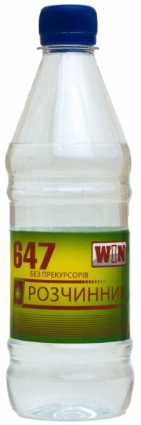 Растворитель 647 без прекурсоров WIN 0,4 л 0,26 кг