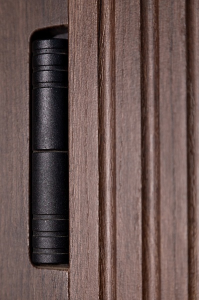 Двері вхідні Revolut Doors В-617 модель 234-237 дуб тютюн / дуб немо срібний 2050x950 мм ліві